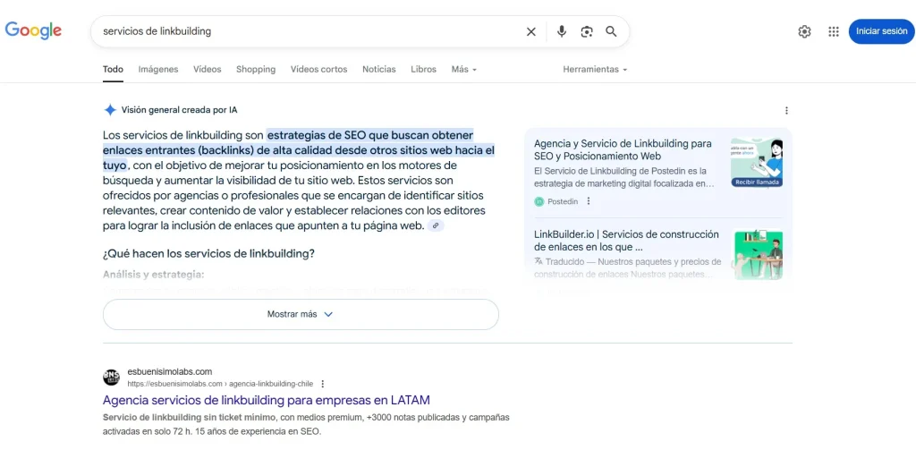 llegamos al #1 con servicios de linkbuilding