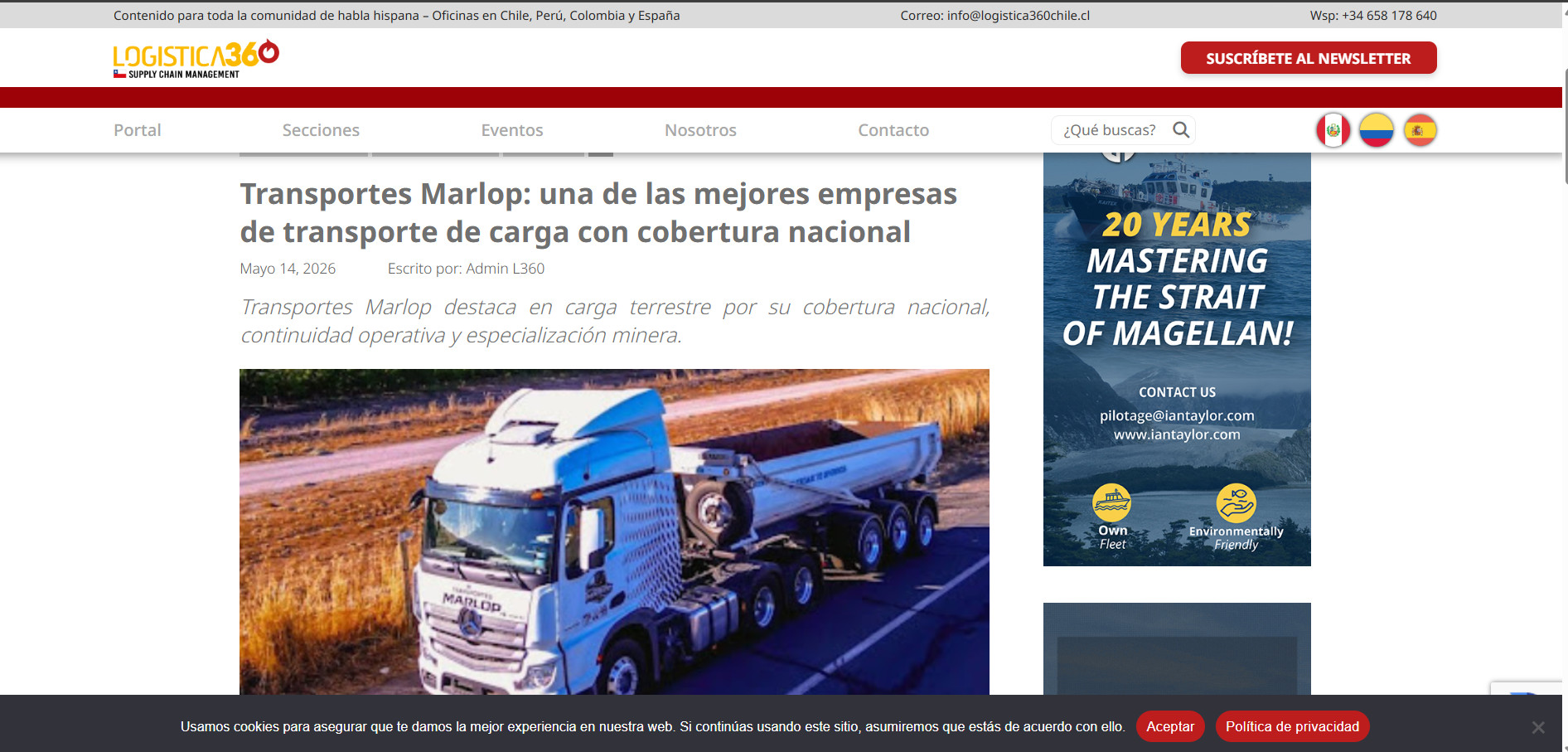 transportes marlop logistica 360